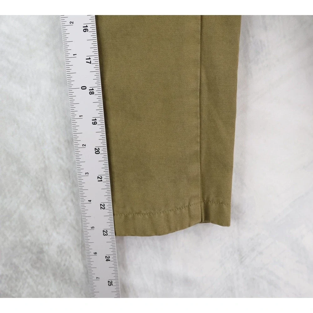 Wallace & Barnes Slim Fit Chore Blazer Mens 34S Olive Green Cotton Linen Jacket